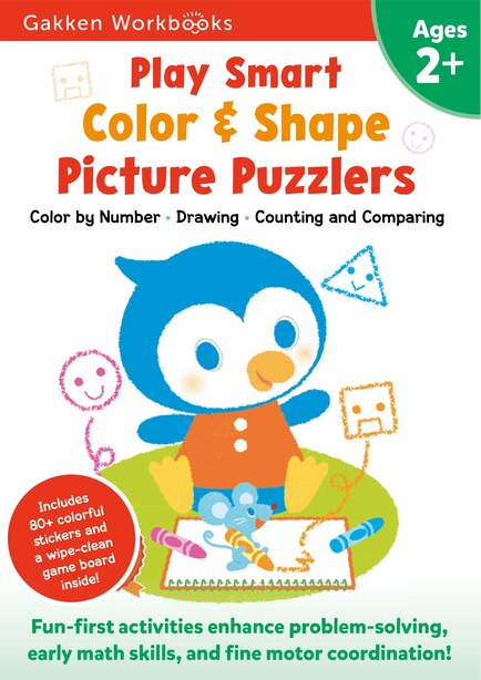 Play Smart Color & Shape Picture Puzzlers Age 2+: Preschool Activity  Workbook With Stickers For Tod...