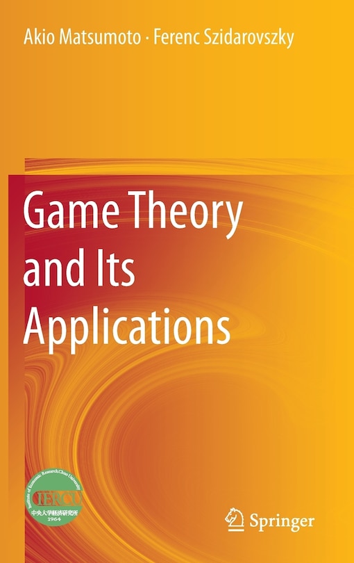 Couverture_Game Theory and Its Applications