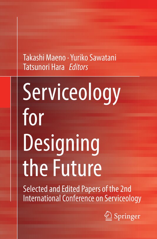 Front cover_Serviceology For Designing The Future