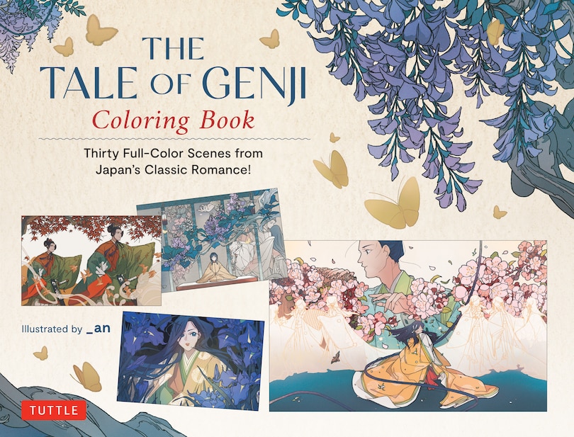 Front cover_The Tale of Genji Coloring Book