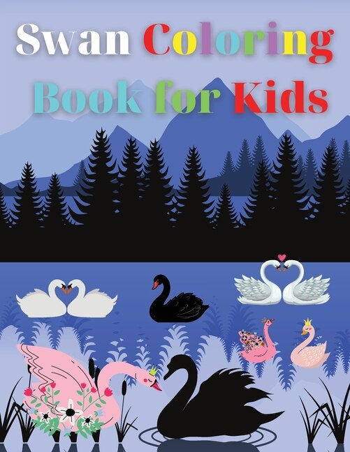 Front cover_Swan Coloring Book For Kids