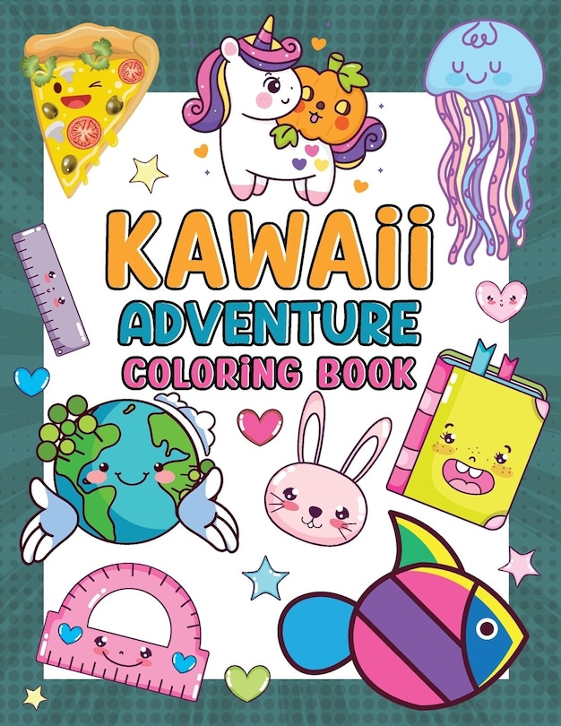 Couverture_Kawaii Adventure Coloring Book for Kids