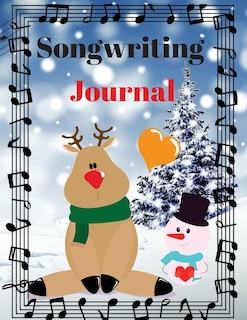 Songwriting Journal: Cute Music Composition Manuscript Paper for Little Musicians and Music Lovers Note and Lyrics writing Staff Paper Large Size 8,5 x 11