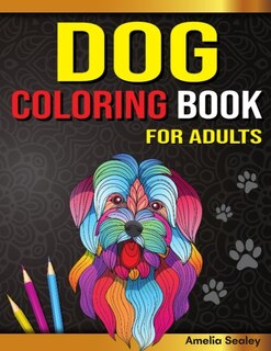 Front cover_Amazing Dogs Adult Coloring Book