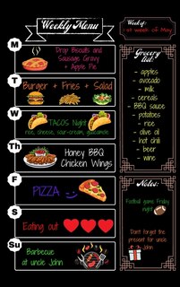 Weekly Menu Grocery List: Meal Planning Notebook Track And Plan 2 Years * 52 Weeks Of Menu Planning Pages With Weekly Grocery