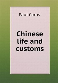 Couverture_Chinese Life and Customs