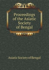 Front cover_Proceedings of the Asiatic Society of Bengal