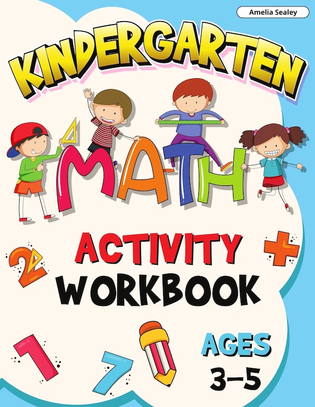 Front cover_Preschool Math Activity Book Ages 3-5