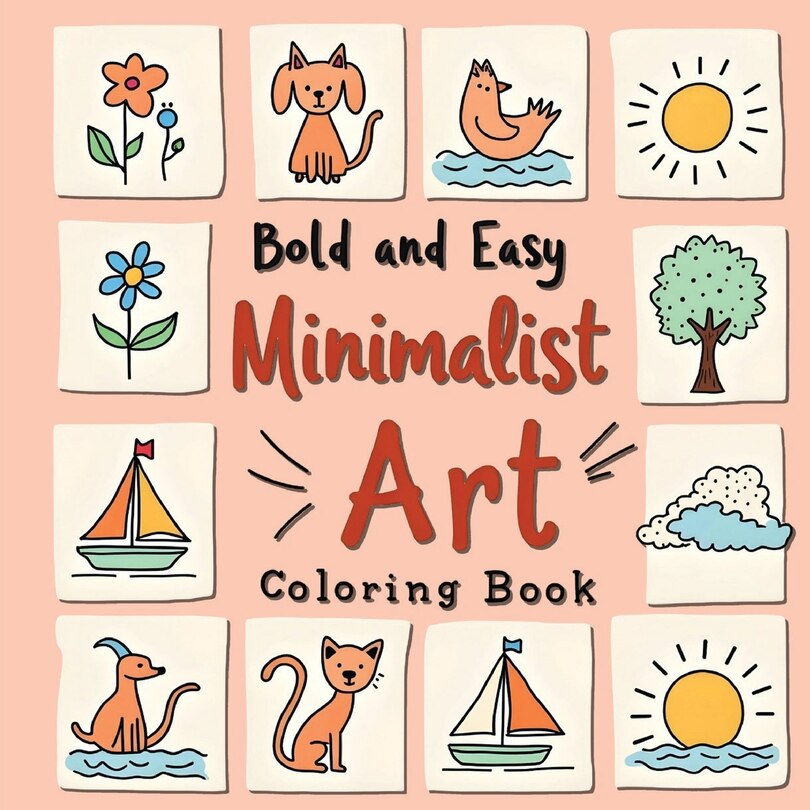 Front cover_Minimalist Coloring Book for Adults
