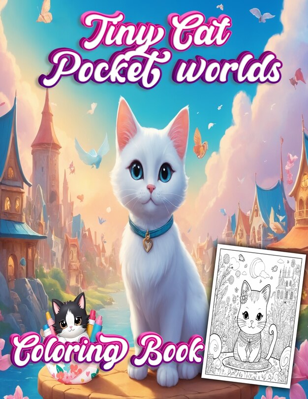 Front cover_Tiny Cats Pocket World coloring book