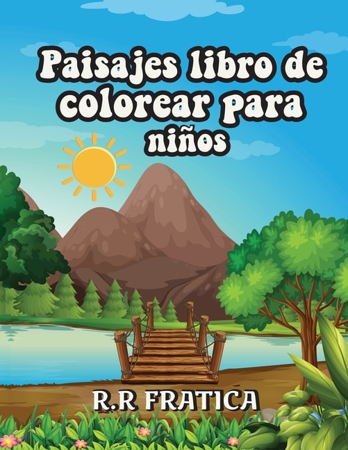 Front cover_Paisajes libro de colorear para niños