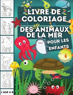 Front cover_Livre De Coloriage Des Animaux De La Mer Pour Les Enfants