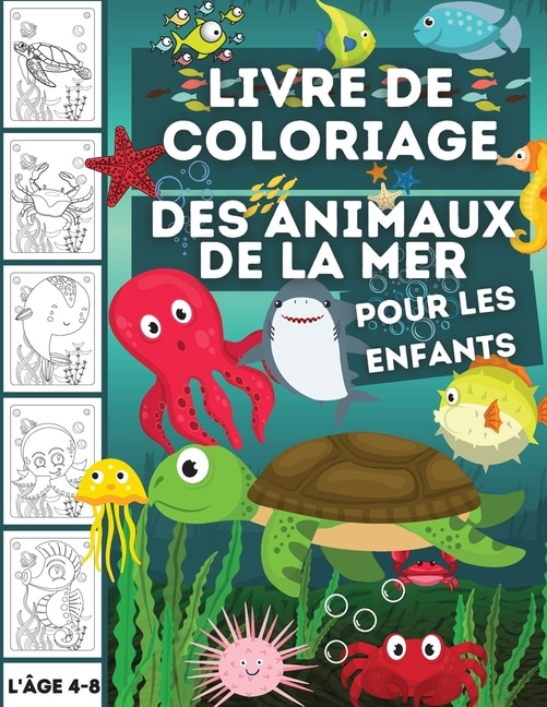 Front cover_Livre De Coloriage Des Animaux De La Mer Pour Les Enfants