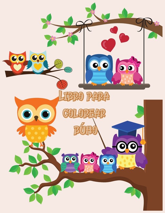 Front cover_Libro Para Colorear Búho
