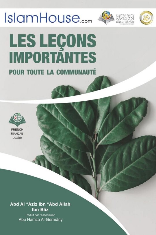 Front cover_Les leçons importantes pour toute la communauté - The Important Lessons for the Muslim Ummah