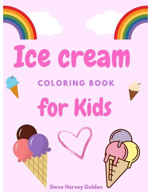 Front cover_Ice cream coloring book for Kids