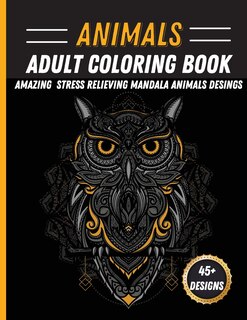 Front cover_Animals Mandala Coloring Book