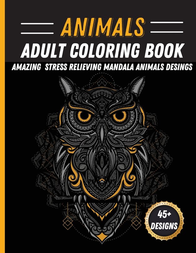 Front cover_Animals Mandala Coloring Book