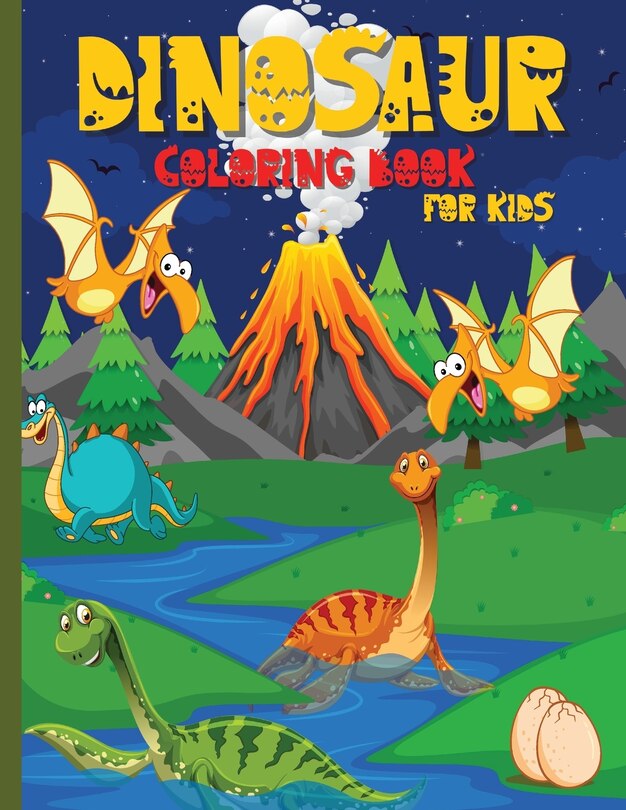 Front cover_Dinosaur Coloring Book for Kids