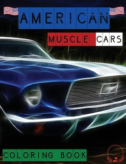 Front cover_American Muscle Cars Coloring Book