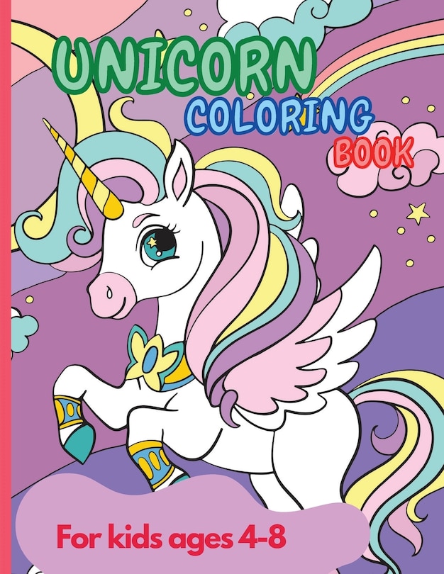 Front cover_Unicorn Coloring Book