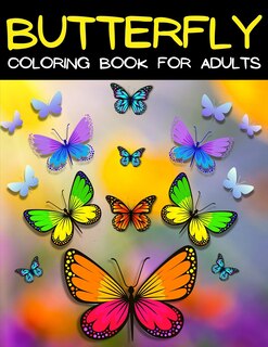 Front cover_Butterfly Coloring Book For Adults Relaxation And Stress Relief