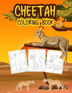 Front cover_Cheetah Coloring Book for Kids