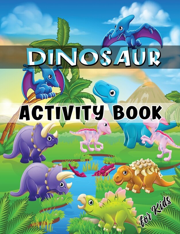 Front cover_Dinosaur Activity Book for Kids