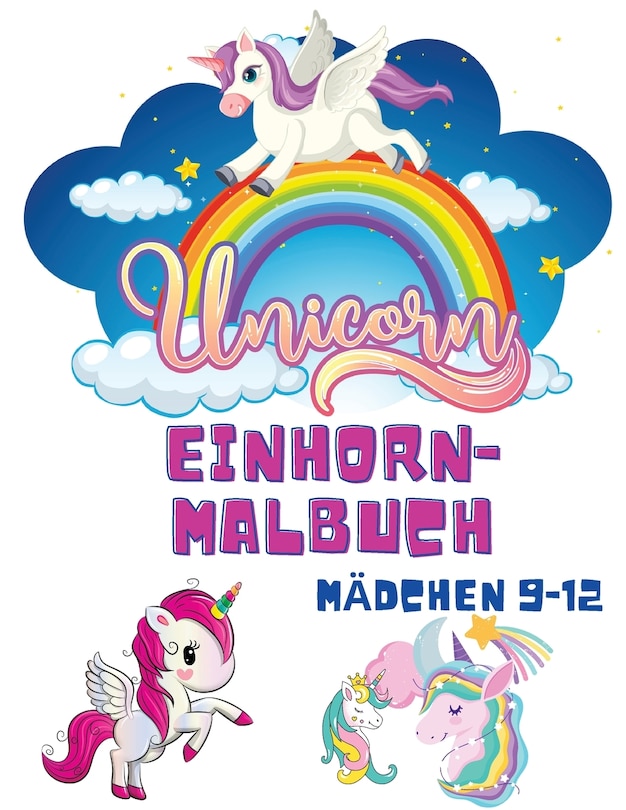 Couverture_Einhorn-Malbuch Mädchen 9-12