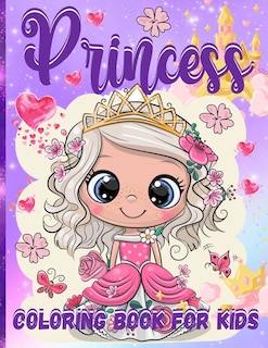 Front cover_Princess Coloring Book For Girls