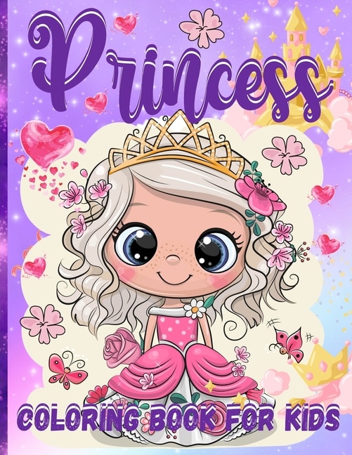 Front cover_Princess Coloring Book For Girls