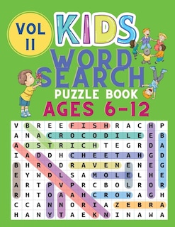 Front cover_Kids Word Search Puzzle Book Ages 6-12