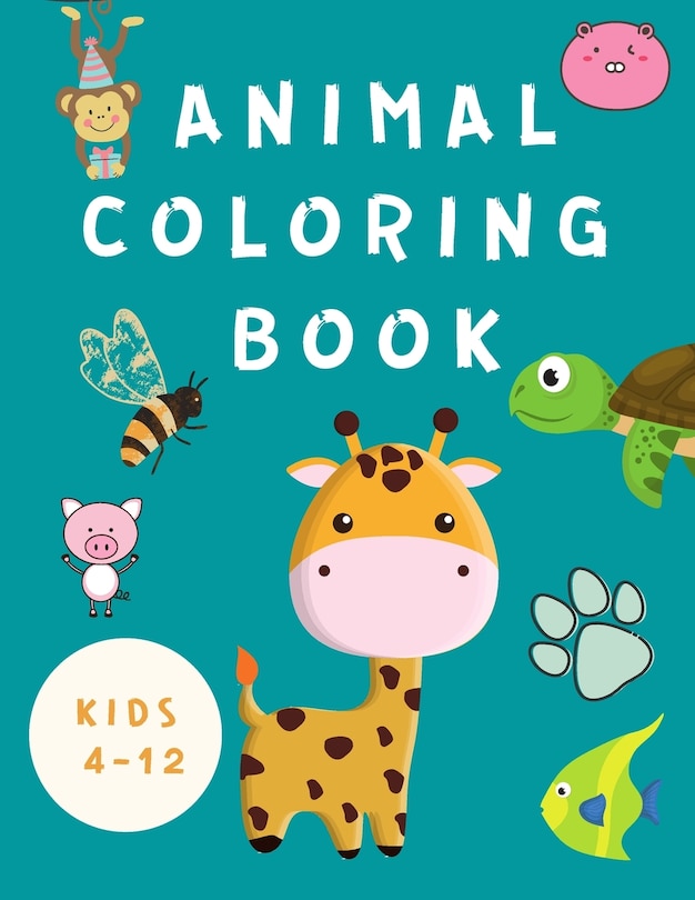 Couverture_Animal Coloring Book Kids 4-12