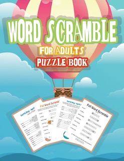 Front cover_Word Scramble Puzzle Book for Adults