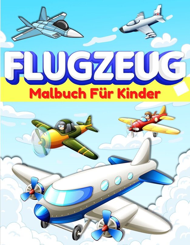 Front cover_Flugzeug-Malbuch für Kinder und Kleinkinder