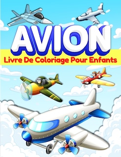 Couverture_Livre De Coloriage Avion Pour Les Enfants