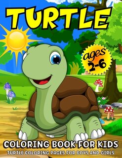 Front cover_Turtle Coloring Book For Kids