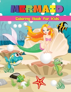 Front cover_Mermaid Coloring Book For Kids
