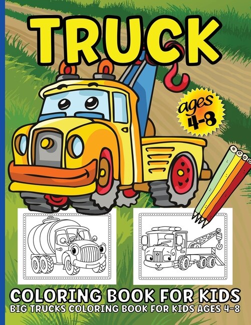 Couverture_Trucks Coloring Book For Kids