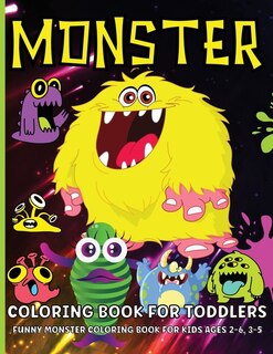 Front cover_Monster Coloring Book For Toddlers