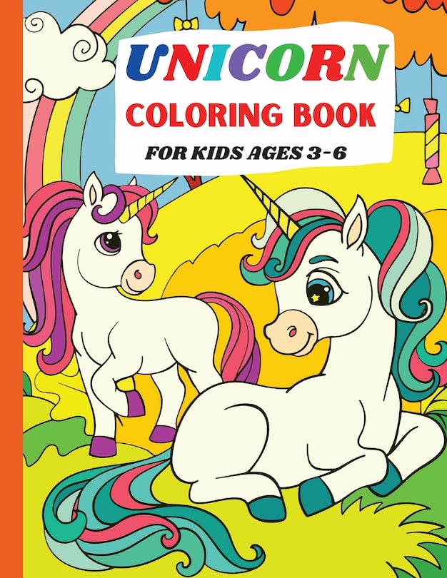 Front cover_Unicorn Coloring Book