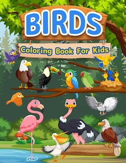 Front cover_Birds Coloring Book For Kids
