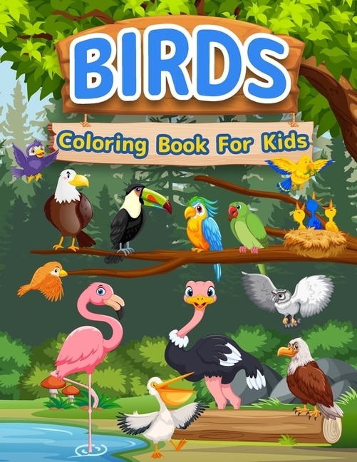 Front cover_Birds Coloring Book For Kids
