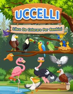 Front cover_Libro Da Colorare Uccelli Per Bambini