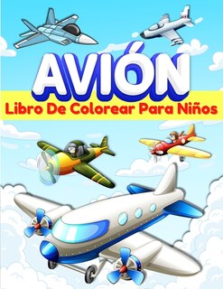 Front cover_Aviones Libro De Colorear Para Niños