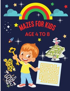 Front cover_Mazes for Kids Age 4-8