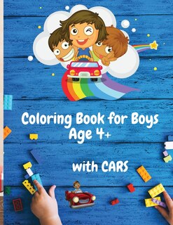 Front cover_Coloring Book for Boys with Cars Age 4+