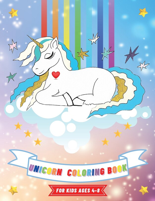 Front cover_Unicorn Coloring Book