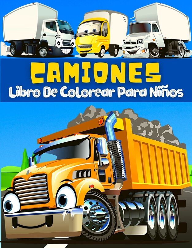 Couverture_Libro De Colorear Camiones Para Niños