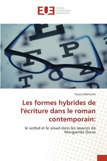 Couverture_Les formes hybrides de l'écriture dans le roman contemporain